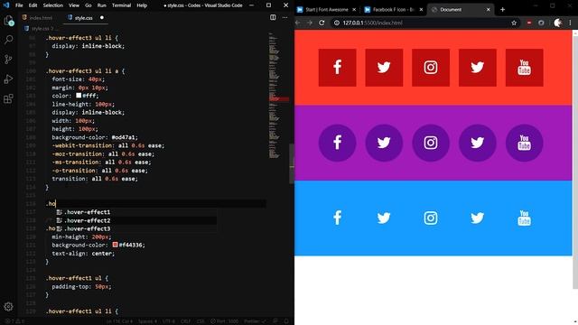 Best 6 Icon Hover Effects For 2020 (HTML & CSS Only) | PV Codes ...