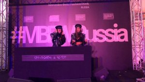 DJ TWINS PROJECT. Mercedes-Benz Fashion Week.