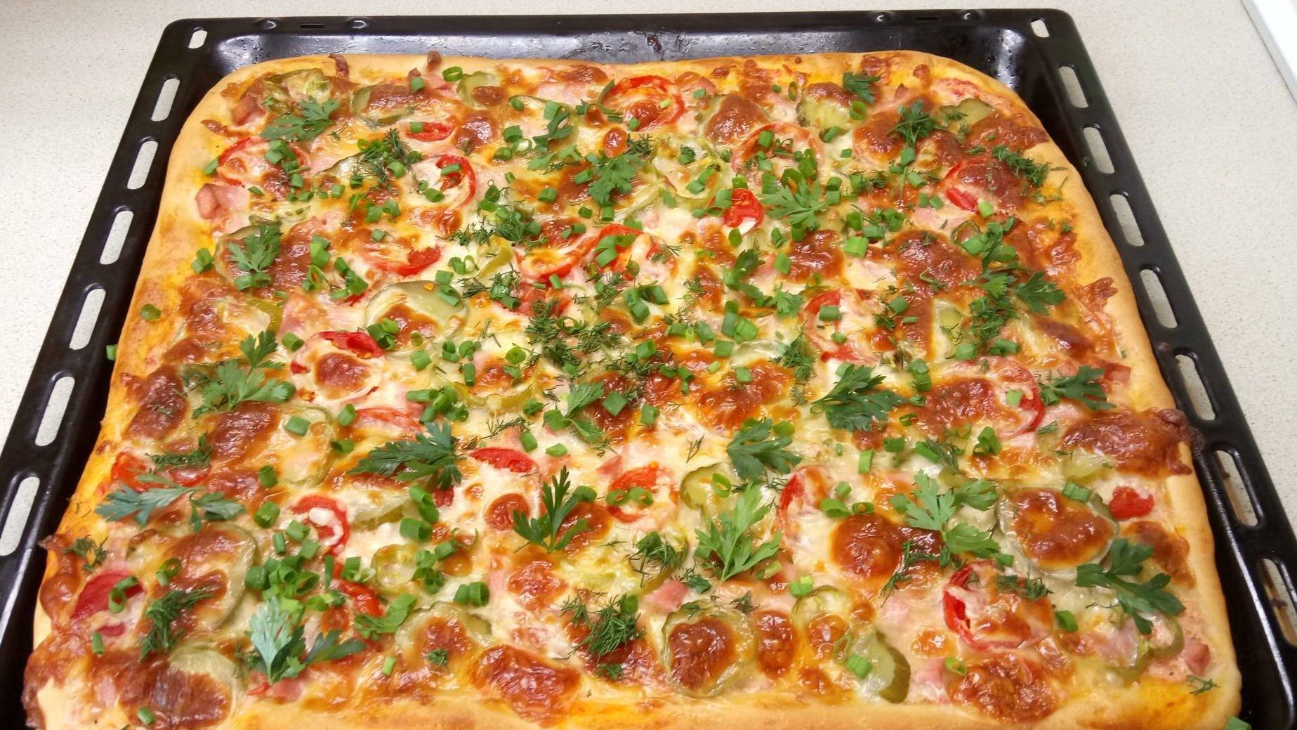 Рецепт домашней пиццы-не останется и крошки! смотреть онлайн