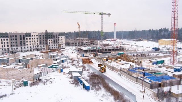 ЖК Аникеевский  съёмка с воздуха 07 декабря 2023