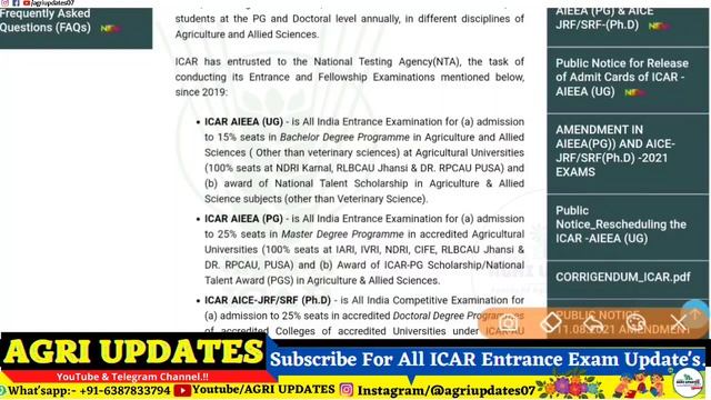 ICAR 2022 Exam Date | ICAR 2022 का परीक्षा कब होगा.? | icar application form 2022 | icar preparatio