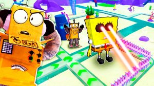 ПОСТРОИЛ СУПЕР ЗАЩИТУ ГУБКИ БОБА в ТОВЕР ДЕФЕНС! ПРОТИВ АРМИИ РЫБ! ROBLOX SpongeBob Tower Defense