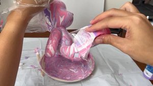 【ART VLOG】DIY fluid bearbrick / Fluid Art Painting Work