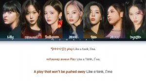 NMIXX TANK Lyrics (엔믹스 占 가사) (Color Coded Lyrics)