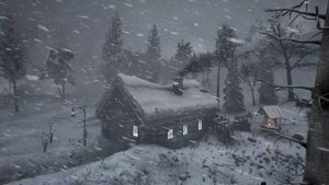 Сильная Снежная Буря для Сна на Черном Экране!