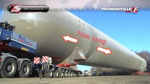 FAYMONVILLE ModulMAX - MAXtrans used S-modules to transport a 400t tank!