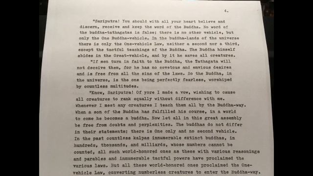 Threefold Lotus Sutra Excerpts Series 2 Pt. 3 (The Perfect Truth)