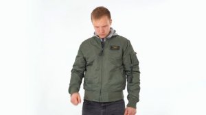 Куртка Nord Denali MA-1 Hoodie green/grey