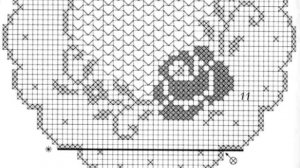 Круглая Филейная салфетка крючком (6 часть)