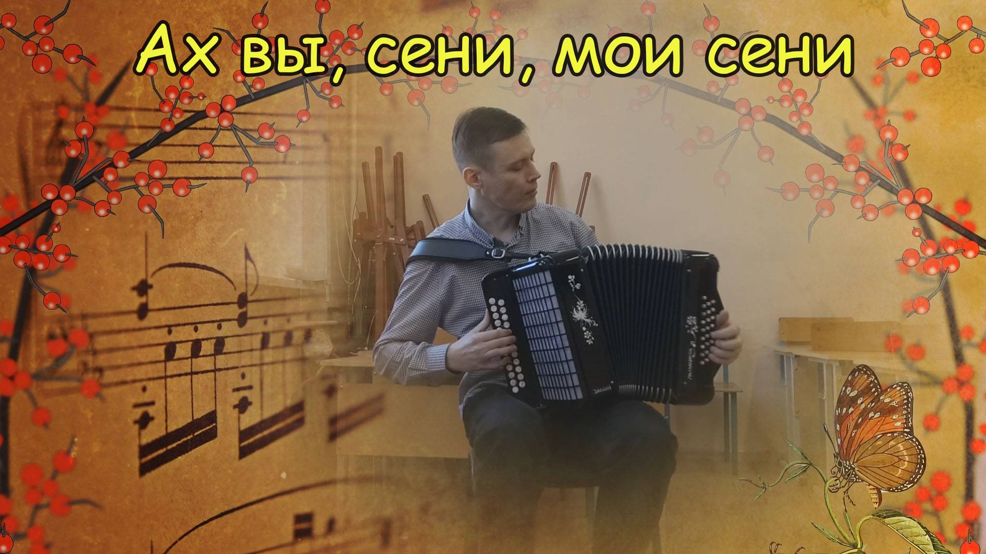 Ах вы, сени, мои сени ♫ Импровизация на гармони от Александра ♫