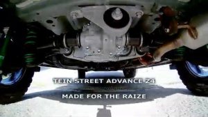 TOYOTA RAIZEにTEIN STREET ADVANCE Z4を装着して動作確認