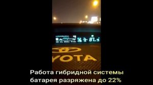 Работа гибридной системы Приус 35.