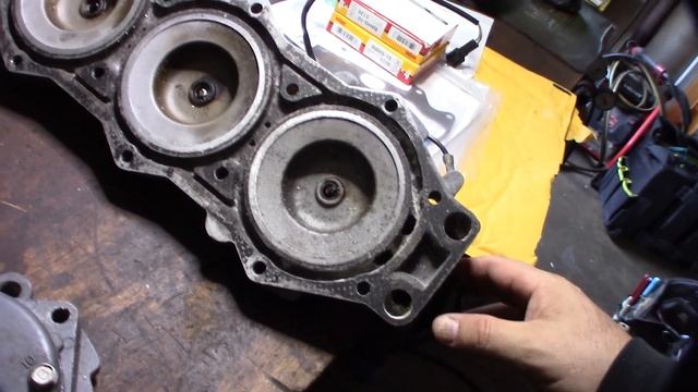 Yamaha 200 HP Outboard repair head corrosion leaking water into cylinder seized смотреть онлайн