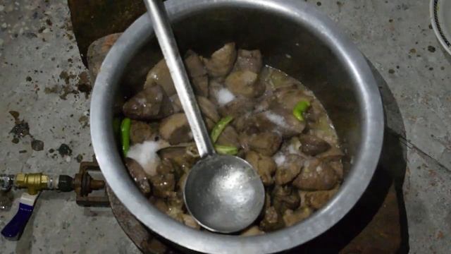 Goat Liver and Lungs recipe | Outdoor cooking | assorted meat recipe