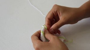 Способы заправления нити в конце вязания