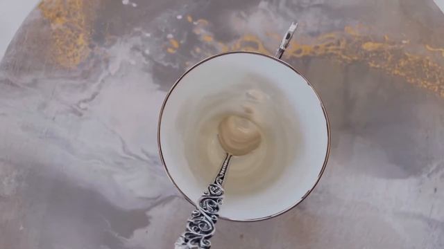 Чашка чайная серебро и фарфор «Цветочная»