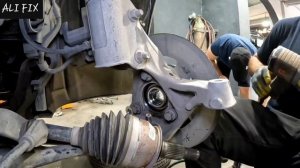 замена подшипника ступицы переднего колеса .... chevrolet equinox