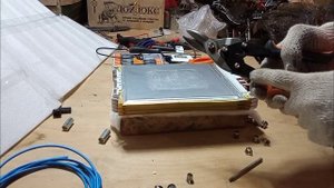 Разбираю модуль(консерву) литий манганат от Nissan leaf для сборки аккумулятора  на электровелосипе