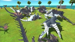 Aquatics Revolt Battle with Bloop, Megalodon, Whale VS Team Biollante Animal Revolt Battle Simulato