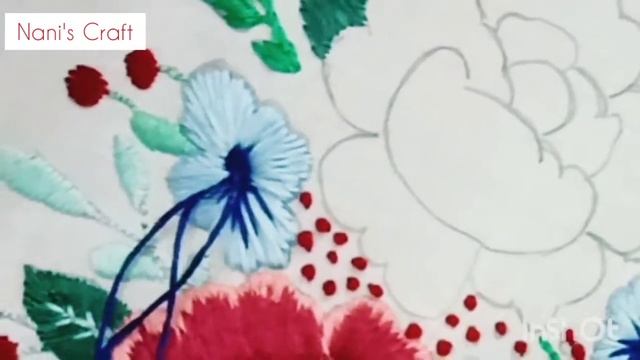 Peony Hand Embroidery for beginners | Hand Embroidery | Nani's Craft