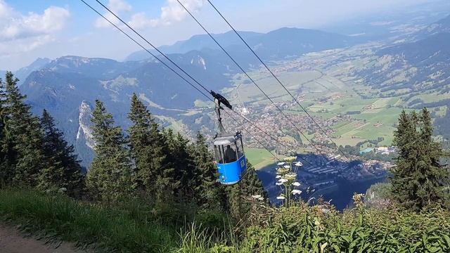 Laber-Bergbahn in D-82487 Oberammergau (Jahr 2020) (Ammergauer Alpem)