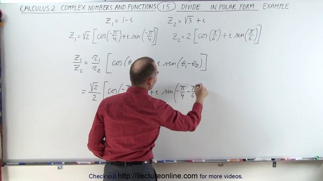 Calculus 2: Complex Numbers & Functions (15 of 28) Divide in Polar Form: Example смотреть онлайн