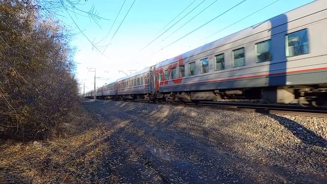 Тепловоз ТЭП70БС-158 с поездом №407У Челябинск — Адлер смотреть онлайн