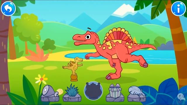 Dino Island - Dinosaur Games for Kids (2) (Diplodocus, Spinosaurus, Parasaurolophus)