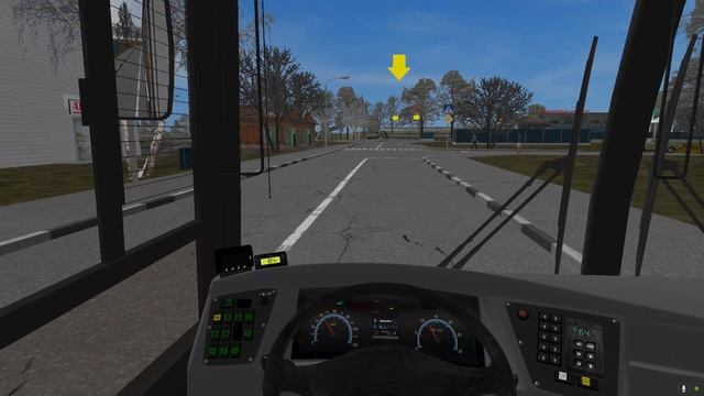 Служебный рейс на Белорусском автобусе МАЗ 103.965OMSI 2Солнечногорск