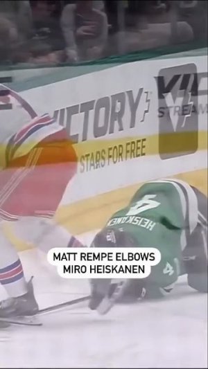 Matt Rempe Got A Game Misconduct For This Elbow