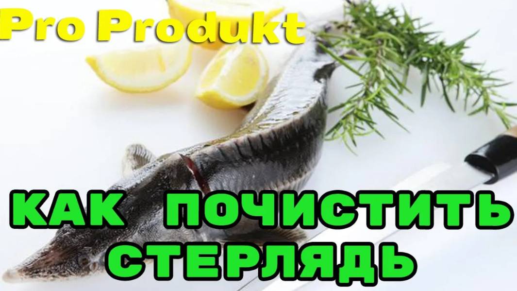 Как чистить стерлядь