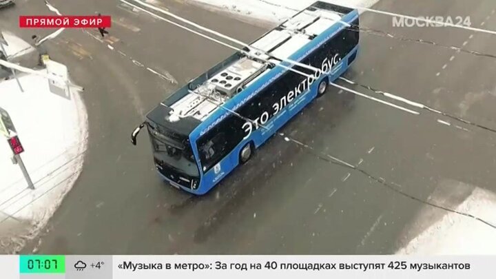 Еще один столичный маршрут наземного транспорта стал электробусным