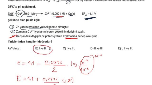 12.Sınıf Kimya 2.Tekrar Testi (Yeni Nesil Sorular) MEB | AYT 2020