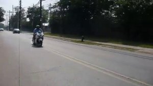 kawasaki ninja zx 14 with 360 tire burnout!!