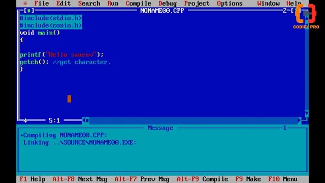 Conio Header File in C | Hindi | For College & Placement
