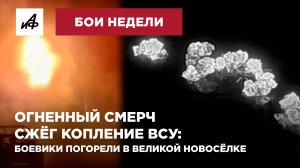 Огненный смерч сжёг скопление ВСУ: боевики погорели в Великой Новосёлке