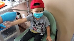 Twins Get 4 Vaccine Shots Each! Four Year Old Doctor Check Up 2021