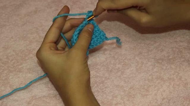 Вязание крючком. Crochet. Урок 3. Столбик без  накида за обе стенки.