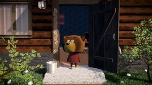 Ялкау аю. Мультфильм.