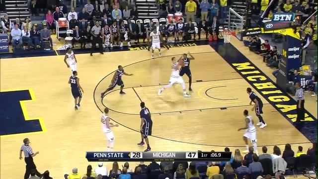 Mark Donnal Scores Twice to Close the Half vs. Penn State смотреть онлайн