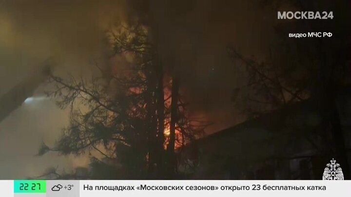 Сильный пожар произошел в Петрозаводске