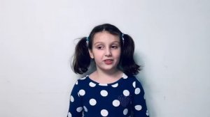 Видеовизитка детская домашняя Мариам Тавберидзе. Рассказ о себе.