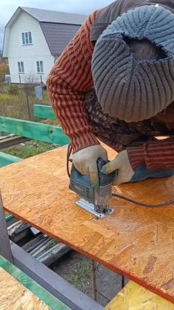 Как аккуратно насадить уголок на осби плиту