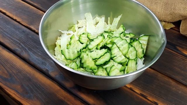 Отличный рецепт салата из ПЕКИНСКОЙ КАПУСТЫ, который можно готовить каждый день смотреть онлайн