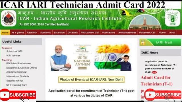 ICAR IARI TECHNICIAN (T-1)CUT OFF 2022  | ICAR IARI TECHNICIAN T-1 RESULT 2022 | ICAR IARI CUT OFF