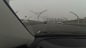 Туман на ЗСД. Туман в Санкт-Петербурге. Туман в Питере. Западный Скоростной Диаметр. Бизнес Такси