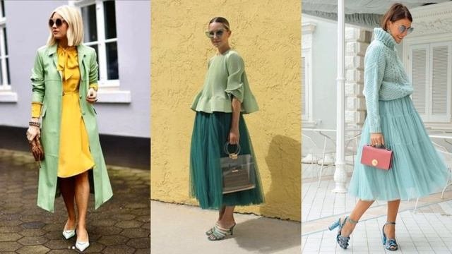 СТИЛЬНЫЙ 💕МЯТНЫЙ ЦВЕТ В ЭЛЕГАНТНОМ ГАРДЕРОБЕ💕