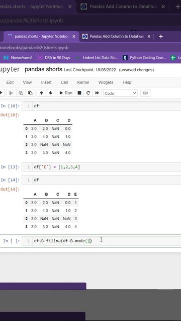 How to Replace NaN values of a Column with Mode of the Column in Pandas in Hindi смотреть онлайн
