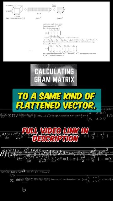 Gram Matrix - Algorithm Formulae-Fundamental Concept | Data Science Interview Questions