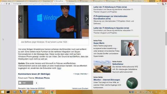 News - Windows 10 im 1. Jahr kostenlos, neuer Browser, 84 Zoll Tablet + Augmented Reality Brille смотреть онлайн